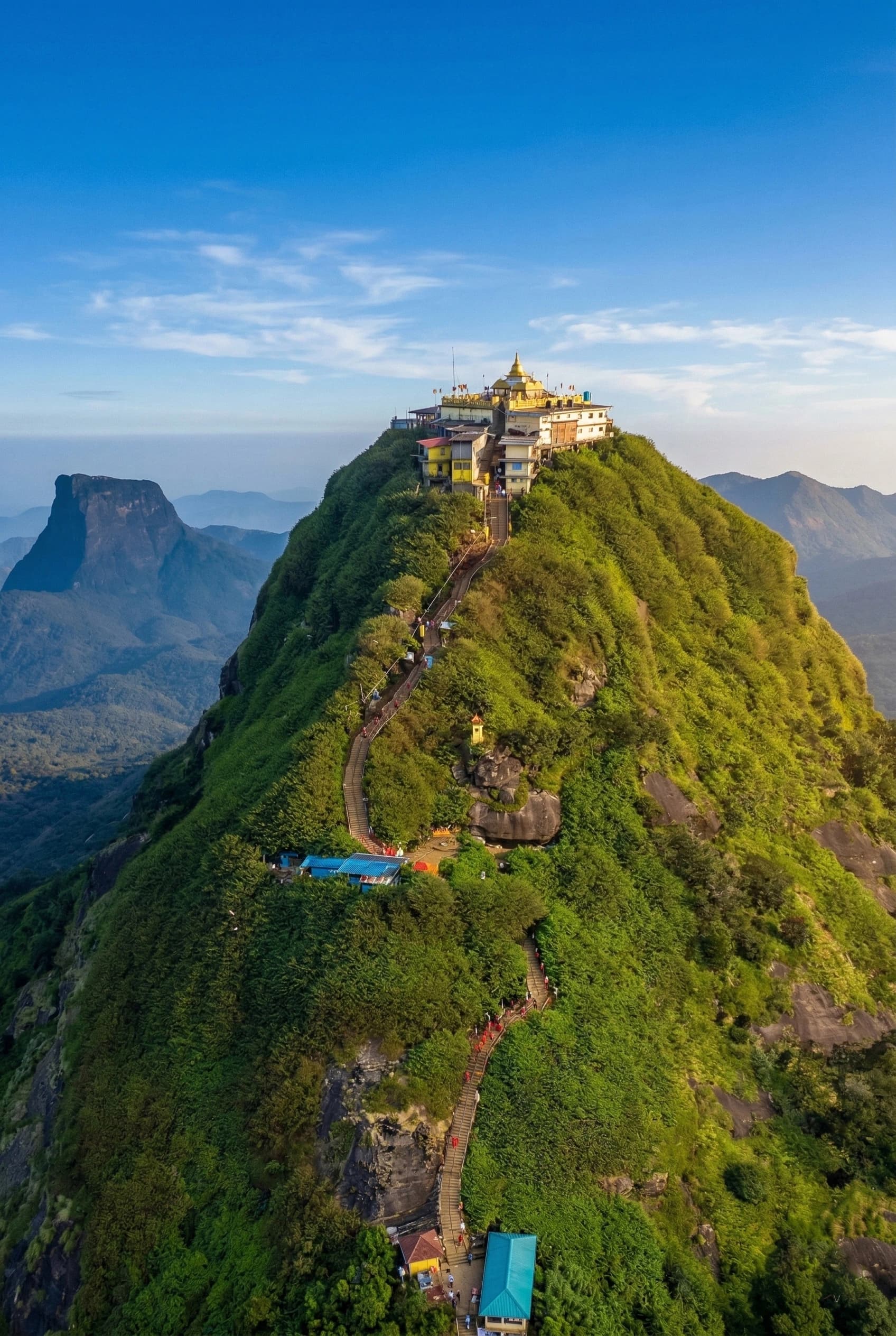 Sunrise landscape at Adam's Peak